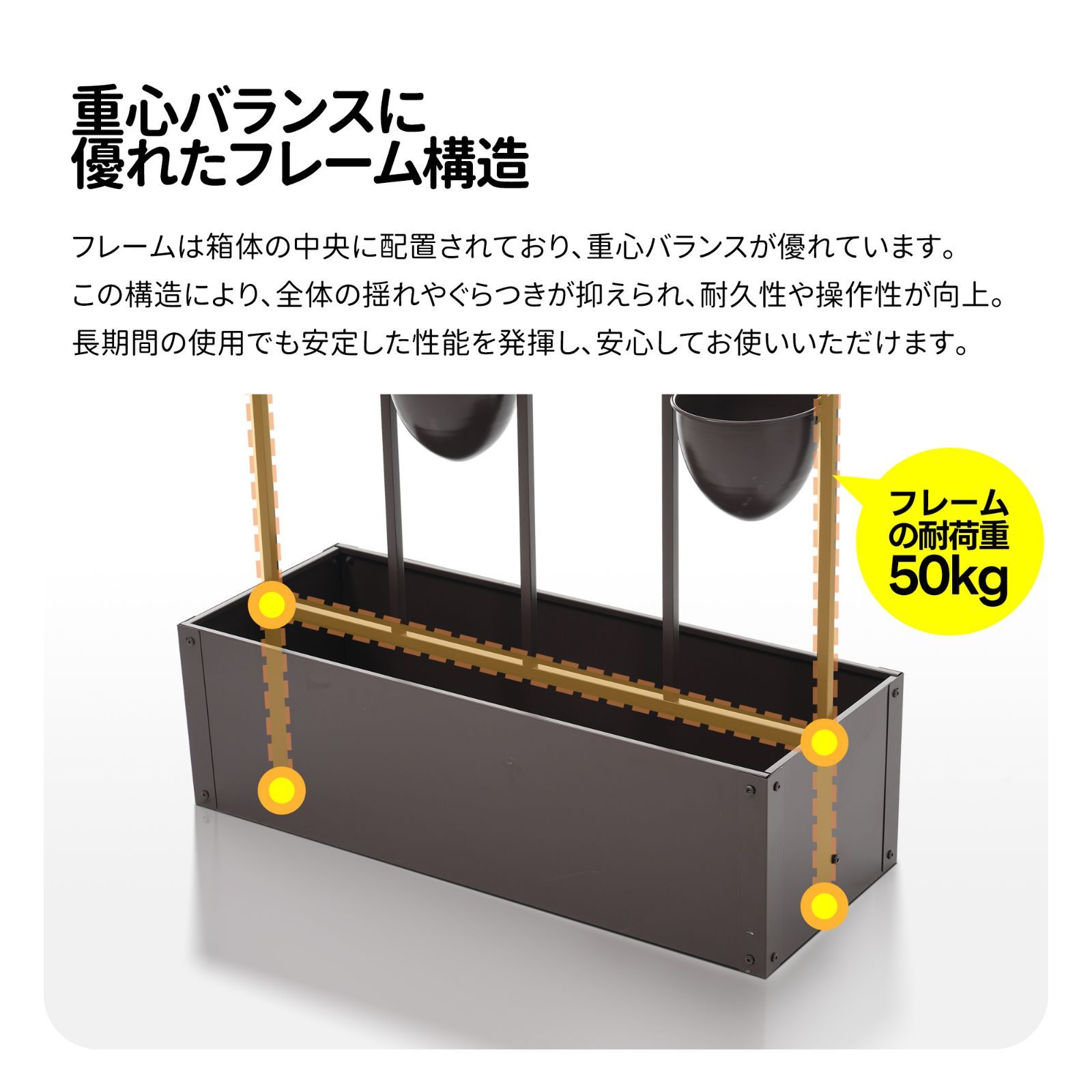 ガーデンラティス プランターボックス
