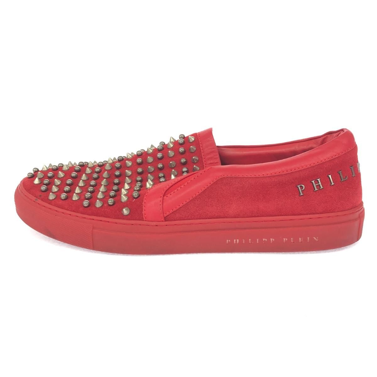 PHILIPP PLEIN フィリッププレイン 表記サイズ:44 スニーカー レッド 
