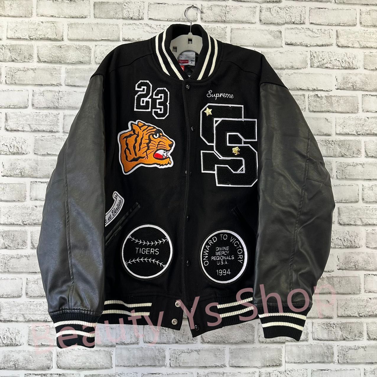 美品 Supreme Tiger Varsity Jacket スタジャン S