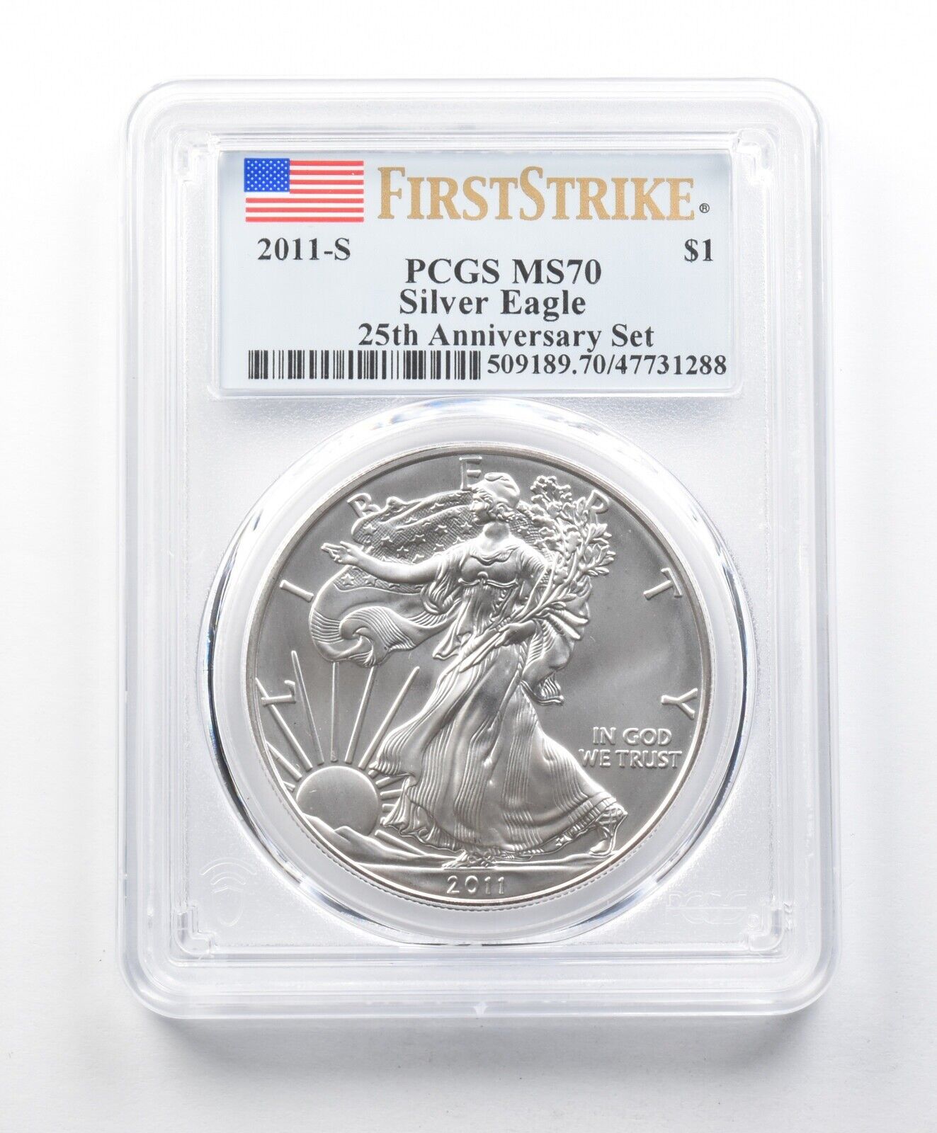 MS70 2011-S アメリカンシルバーイーグル 25周年記念セット FS PCGS