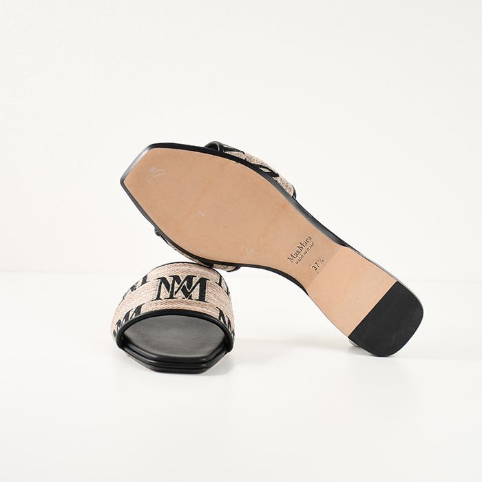Max Mara マックスマーラ サンダル LOGOSLIDE ジャカード
