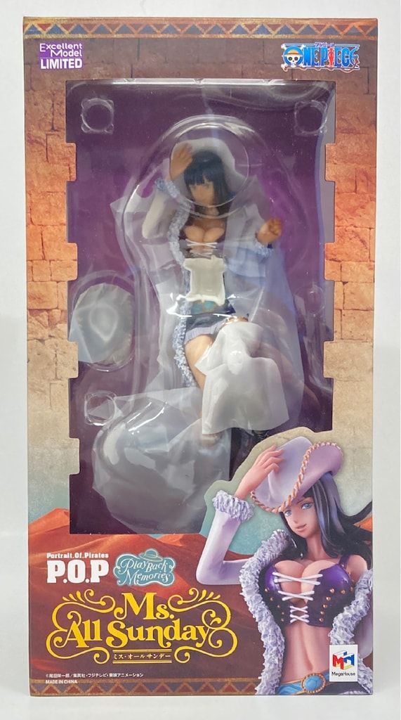 ワンピース　POP ミス・オールサンデー　再販　ニコ・ロビン　輸送箱未開封 輸送箱未開封 P.O.P playback memories ミス・オールサンデー
