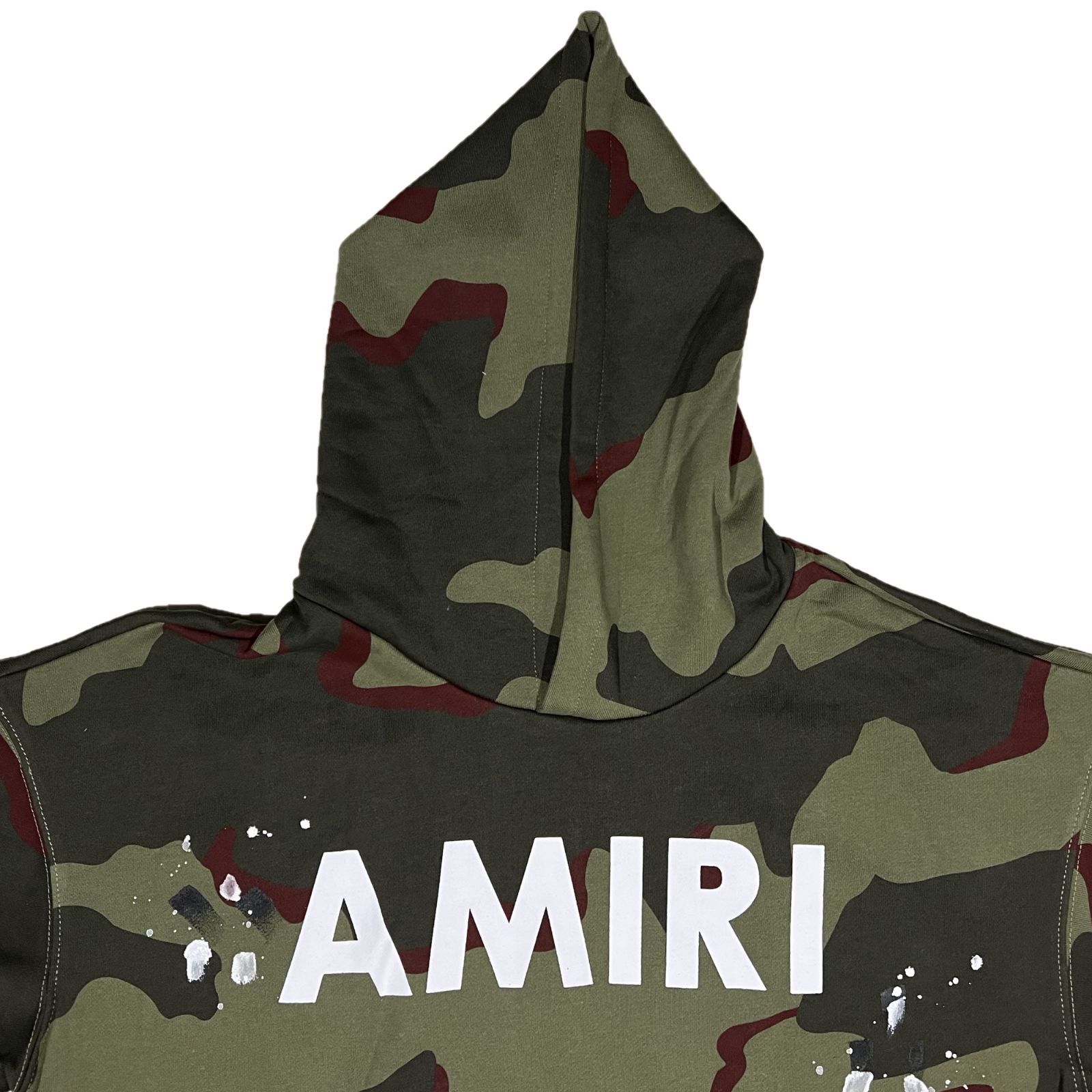 アミリ ARMY LOGO HOODIE 迷彩柄 カモ プルオーバーパーカー - メルカリ