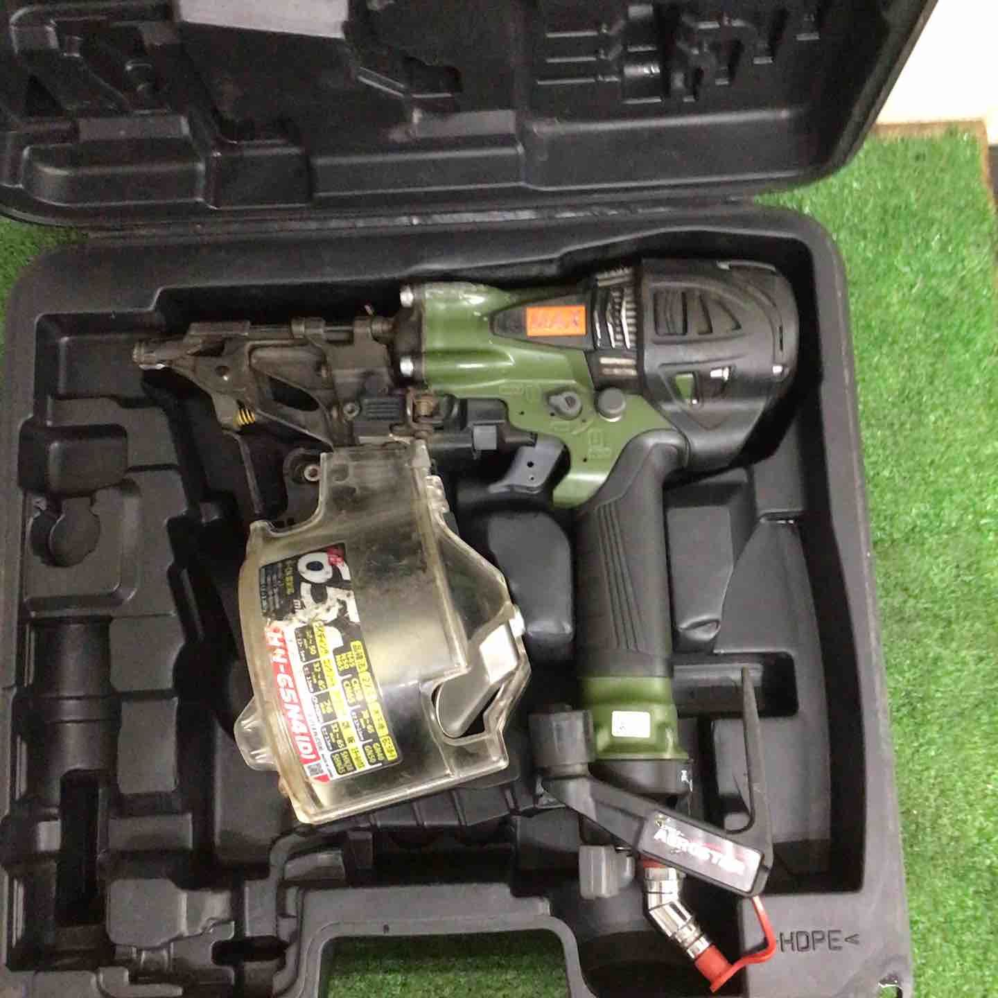 マックス MAX 高圧エア釘打ち機 HN-65N4 D _ミリタリーグリーン 町田店