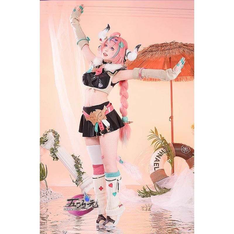 原神　ヴァレサ　コスプレ Amazon.co.jp: [DOZZZY] 角＋マスク＋腰飾り＋尻尾付き 原神