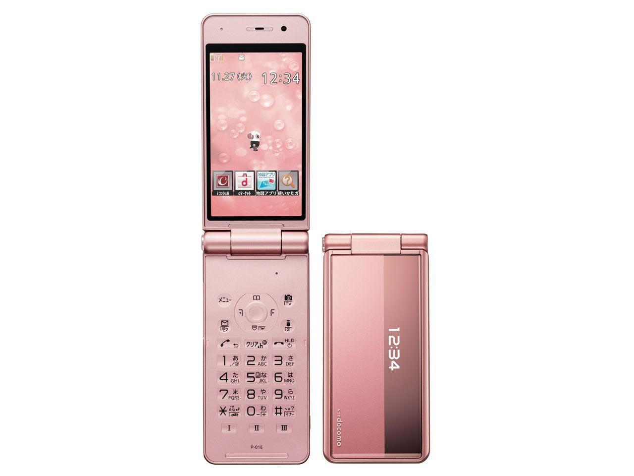 docomo ガラケー 2台セット ピンク ブラック スライド式 携帯電話 本体 ドコモ携帯 スライド docomo ガラケー ピンク P906i ガラケー docomo