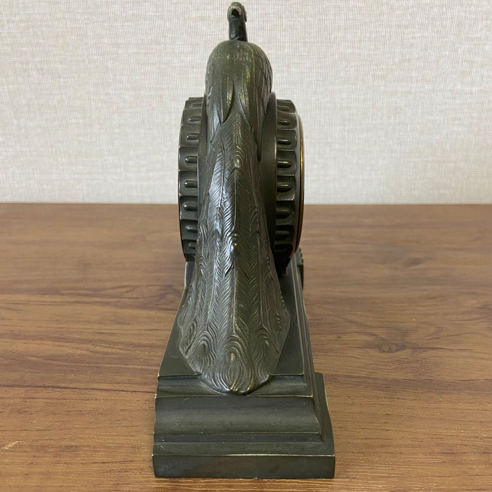 u421 精工舎 SEIKOSYA ガラス置き時計 ヴィンテージ