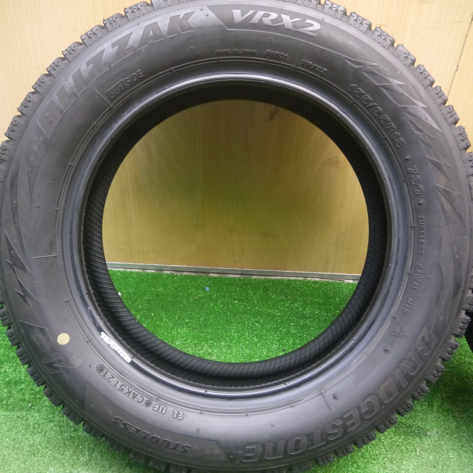 送料無料] バリ溝！21年！9分☆スタッドレス 155/65R13 ブリヂストン 