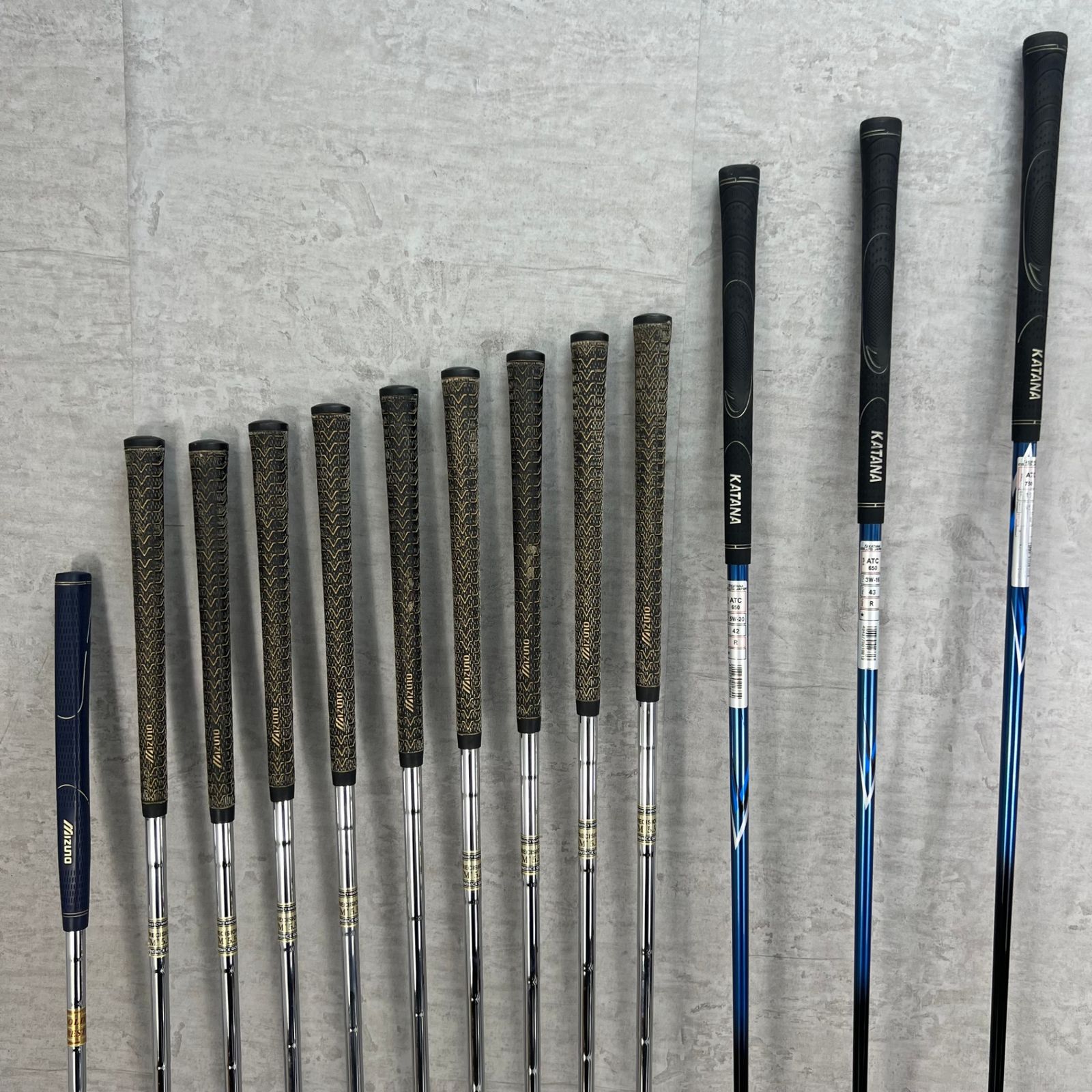 カタナ　ミズノ　メンズゴルフ13本セット　右利き用　キャディバッグ　ヘッドカバー KATANA カタナ MIZUNO ミズノ メンズゴルフ13本セット