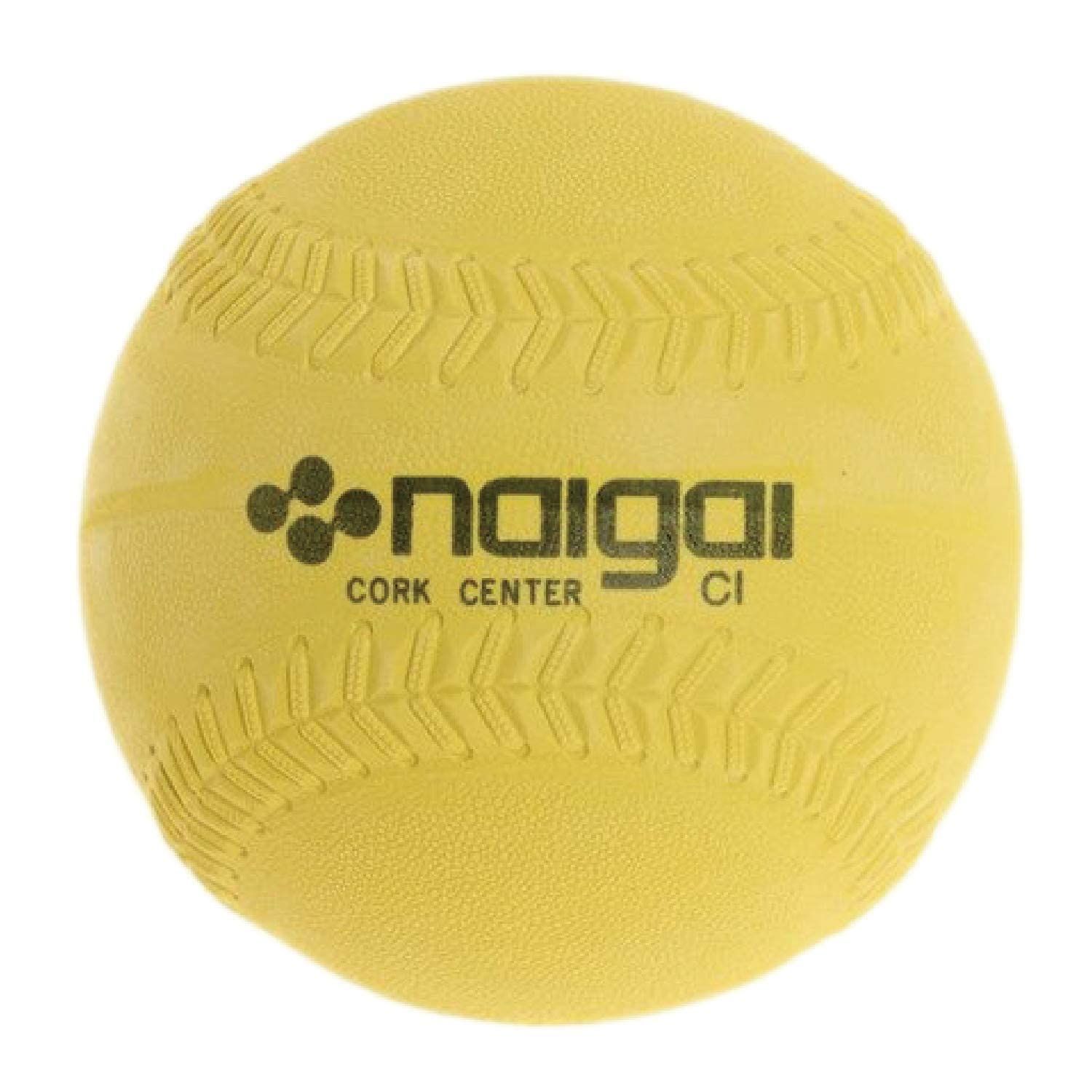 内外ゴム NAIGAI ソフトボール3号 イエロー 2球セット