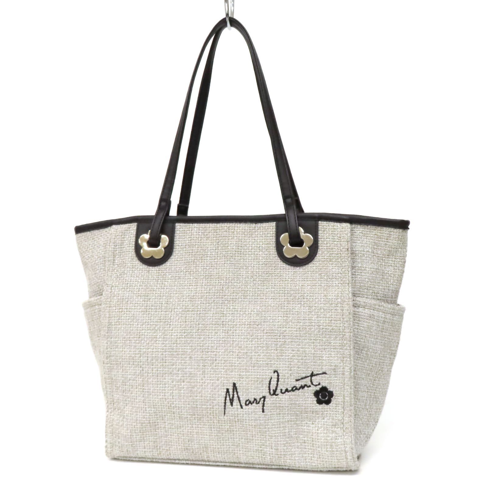 美品 Mary Quant グレー ショルダーバッグ 極美品マリークワント