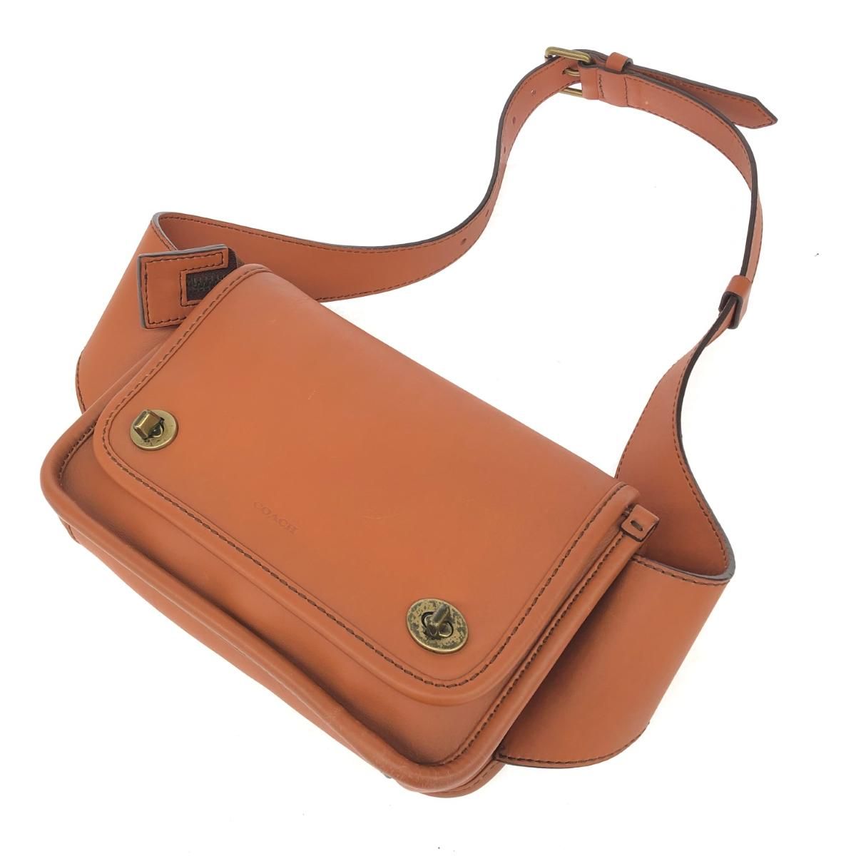 COACH コーチ レガシー ボディバッグ ブラウン レザー ユニセックス 