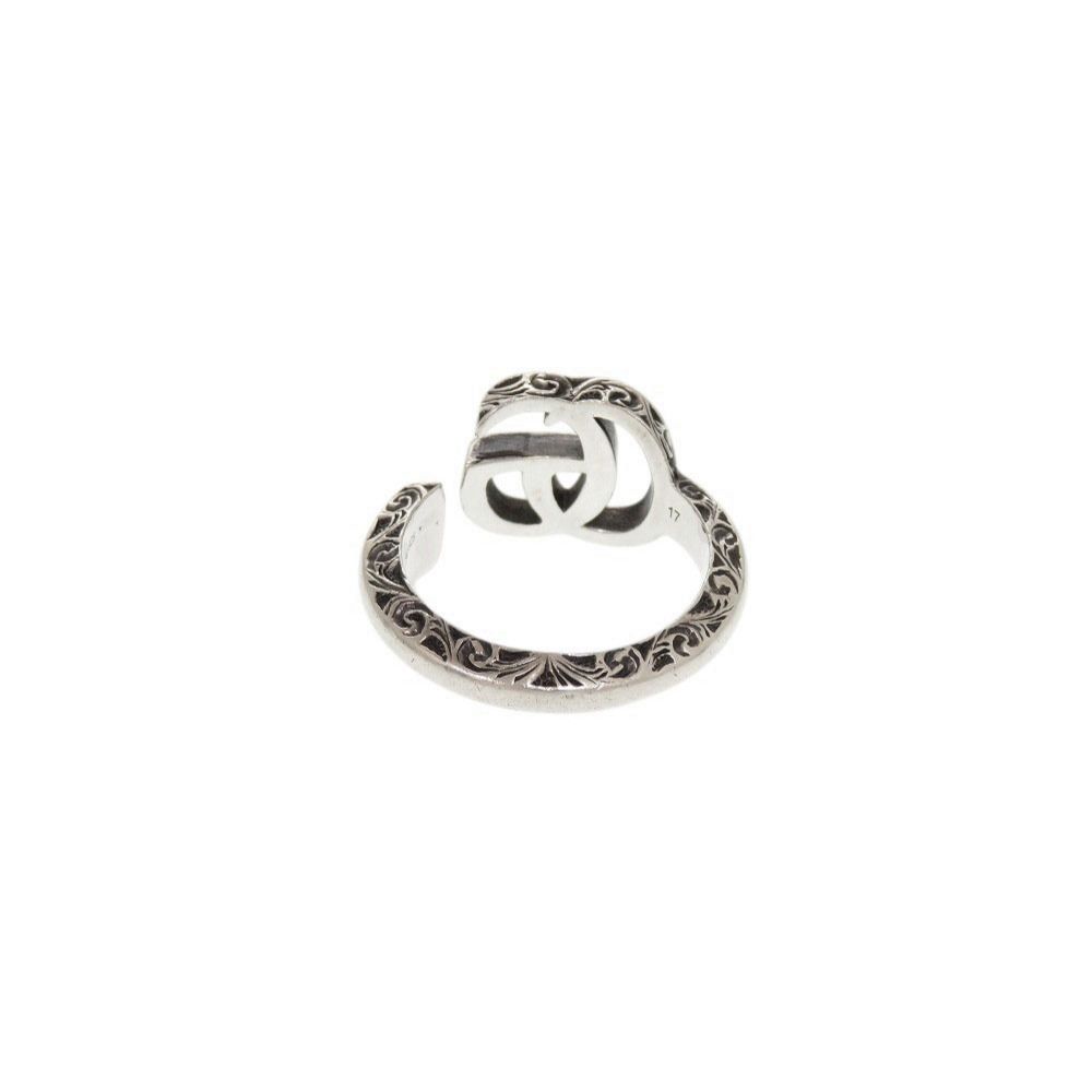 Gucci シルバーリング ダブルGロゴSV925リング12号 GUCCI グッチ ダブルGロゴ リング シルバー系【中古
