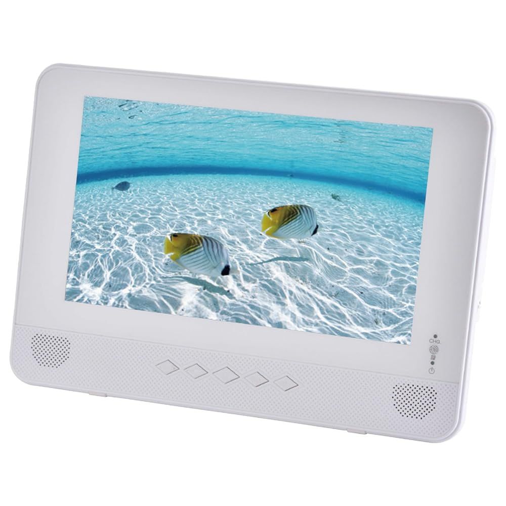 山善 YAMAZEN キュリオム 地デジ対応 9インチ 防水 ポータブルDVDプレーヤー ホワイト TPD-L90FW W