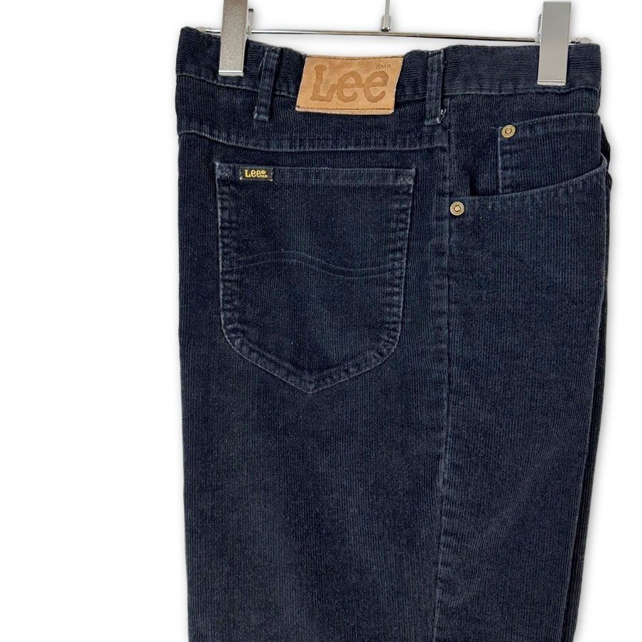 USA製70s80sリーLEEコーデュロイパンツ黒ブラック42TALONジップ
