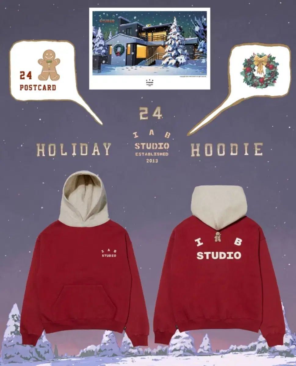 【雷市場（ポンジャン）商品韓国直送】 IAB Studio(アイエプスタジオ) クリスマス フード XL