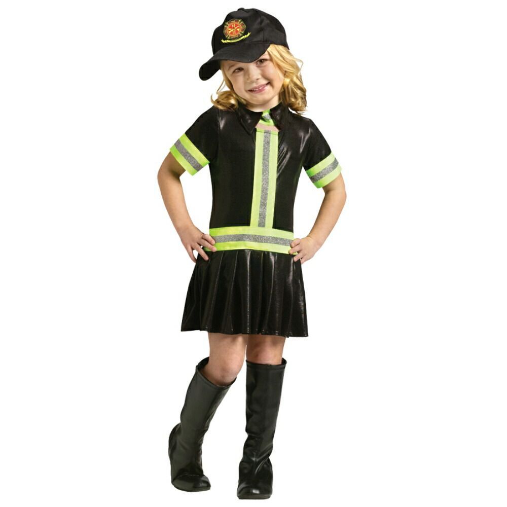 ファイアー・ガール 消防士 衣装、コスチューム M 子供女性用 コスプレ