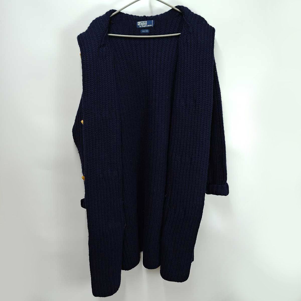 ラルフローレン メンズ ロング ダッフルコート M ネイビー