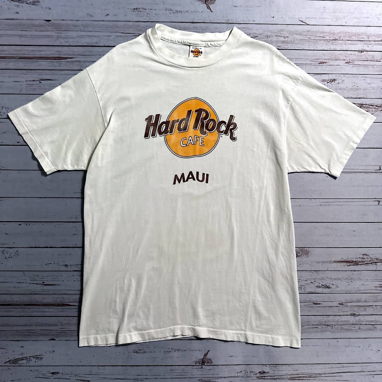 90ｓ ＵＳＡ製 ハードロックカフェ size：L マウイ Tシャツ 古着 