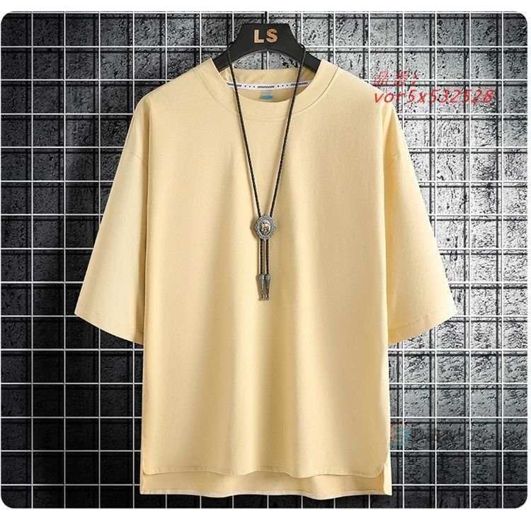 夏 5分袖 Tシャツ メンズ 無地 五分袖 5分袖Tシャツ 綿 細身 クルーネック カットソー インナーシャツ シンプル ルームウェア カジュアル ティー vor 5 x 532528