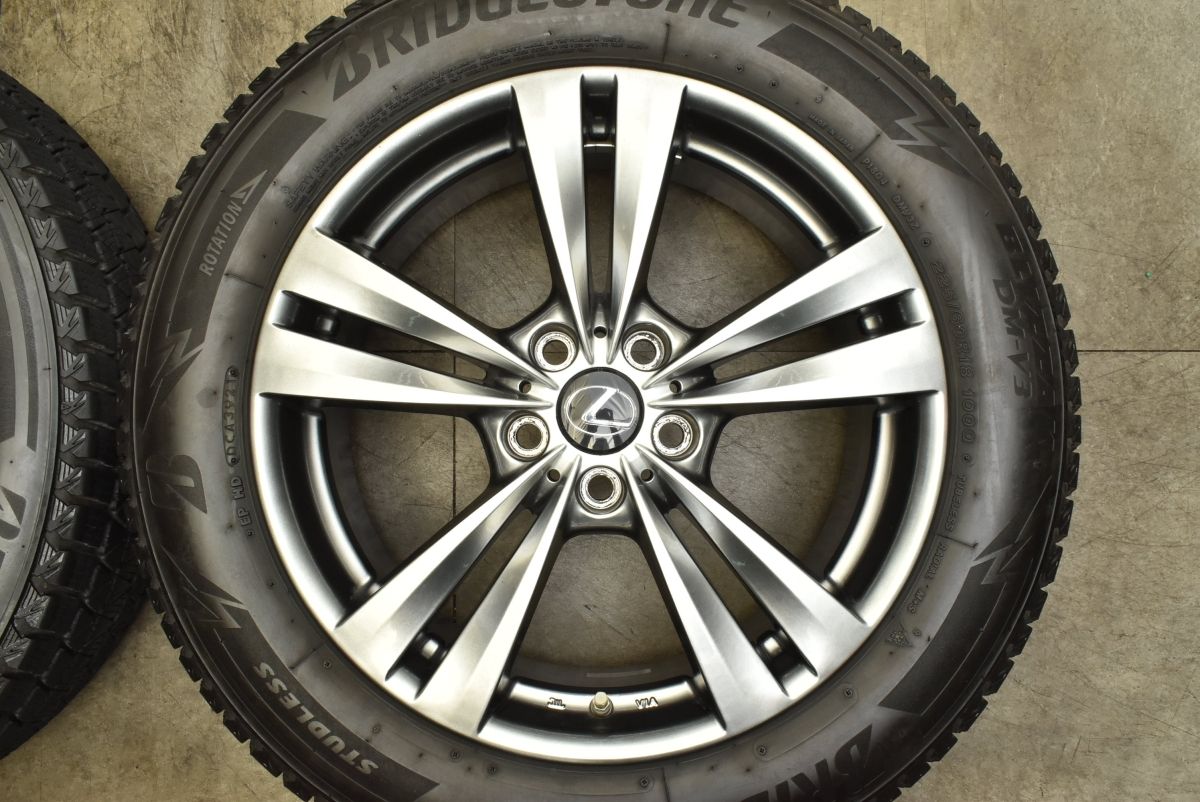 【最短翌日配送】 マイスター L-F 18in 7.5J 35 PCD114.3 ブリヂストン ブリザック DM-V3 225 60R18 レクサス NX ハリアー RAV4 ヴァンガード