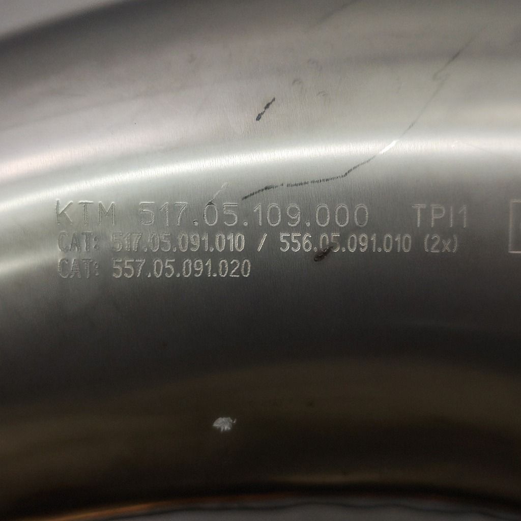 KTM 250 EXC TPI 2025 チャンバー エキパイ エキゾースト 触媒付き 51705109000 ハスクバーナ TE150i 新車外し