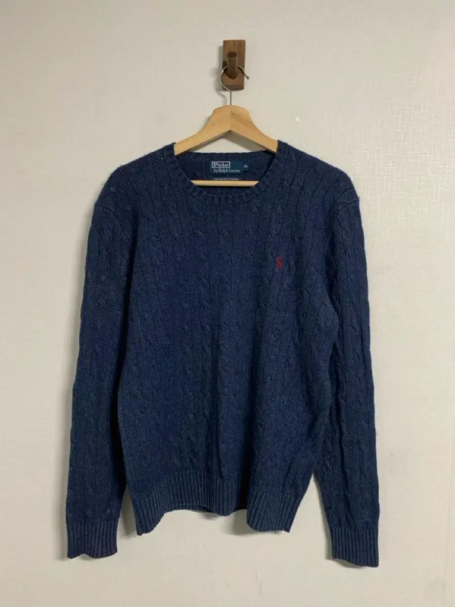 XL ポロ Ralph Lauren(ラルフローレン) シルク カシミア ケーブル ニット/ PTB2