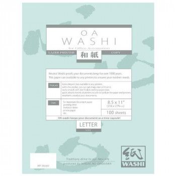 和紙のイシカワ OA和紙並厚 白 レターサイズ 100枚入 10袋 WP-20L600-10P