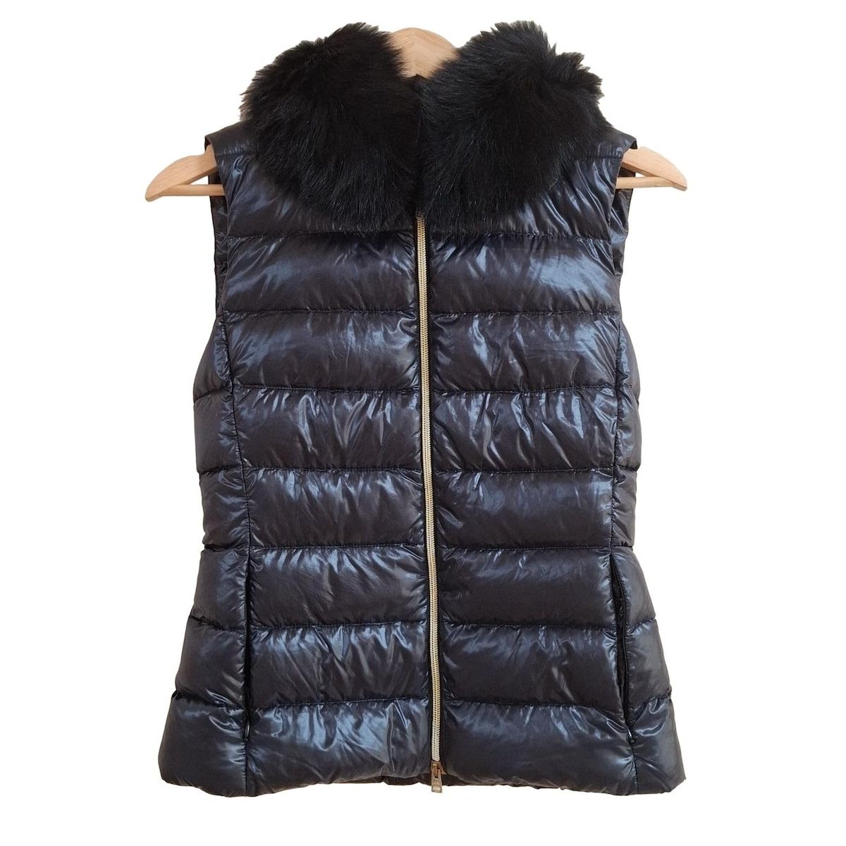 HERNO ヘルノ ダウン 38 ネイビー ヘルノ HERNO ダウン コート 切替え