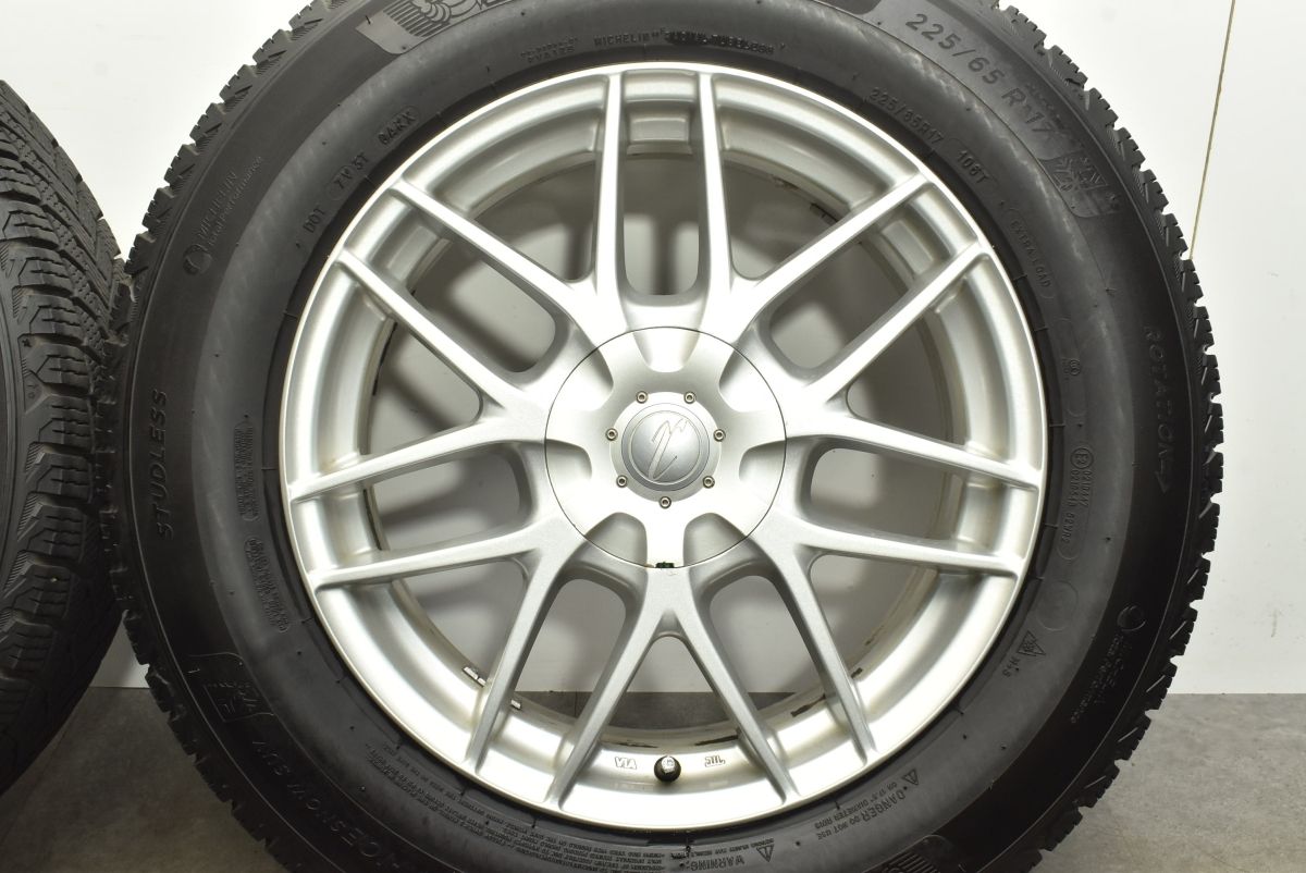 バリ溝】社外アルミ 17in 7J +32 PCD114.3 4/5穴 マルチ ミシュラン X