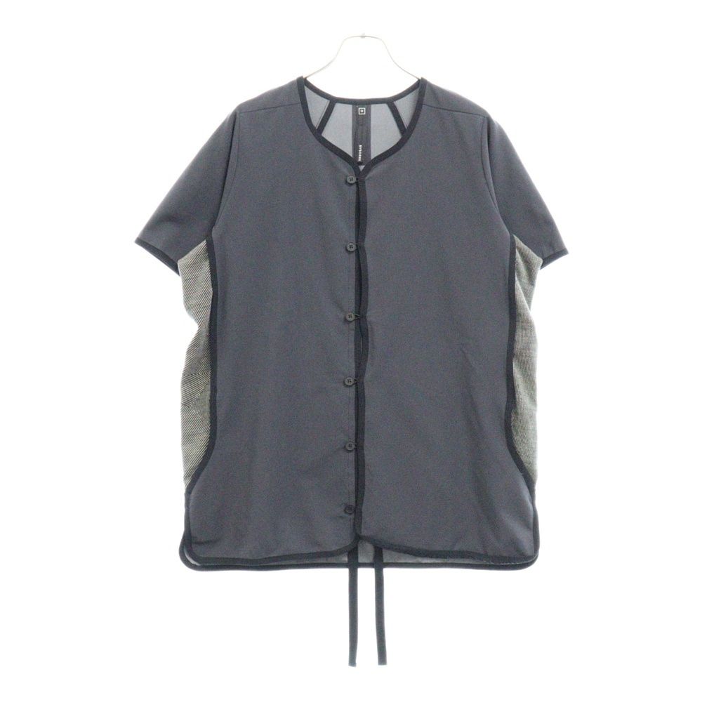 BYBORRE (バイボレ) 19SS GORE-TEX INFINIUM SHIRT ゴアテックス コットン レイヤー 半袖シャツ ショートスリーブ ダークグレー