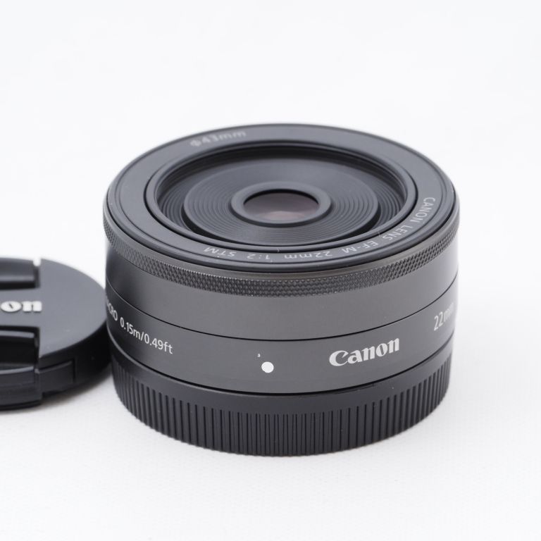 Canon キヤノン 単焦点広角レンズ EF-M22mm F2 STM ミラーレス一眼対応 - メルカリShops