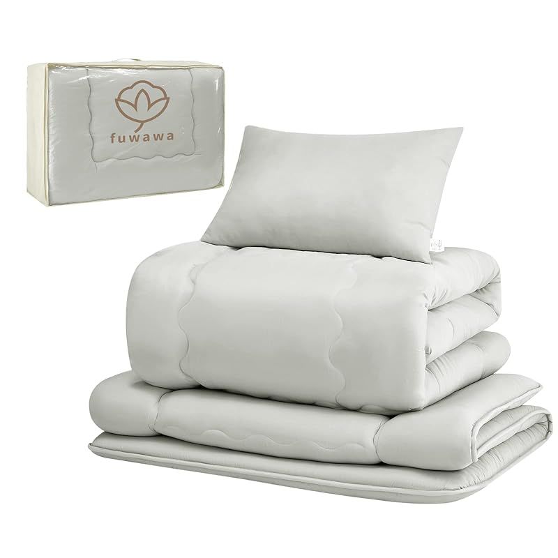 在庫 fuwawa 布団セット セミダブル 布団4点セット SEK認証 防臭 寝具セット ボリューム増量 中綿1.8kg 掛け布団 高密度固綿入り三層 敷布団 枕 来客用布団セット 収納ケース付き 組布団 ホコリが出にくい ふとんセット ピーチ 0