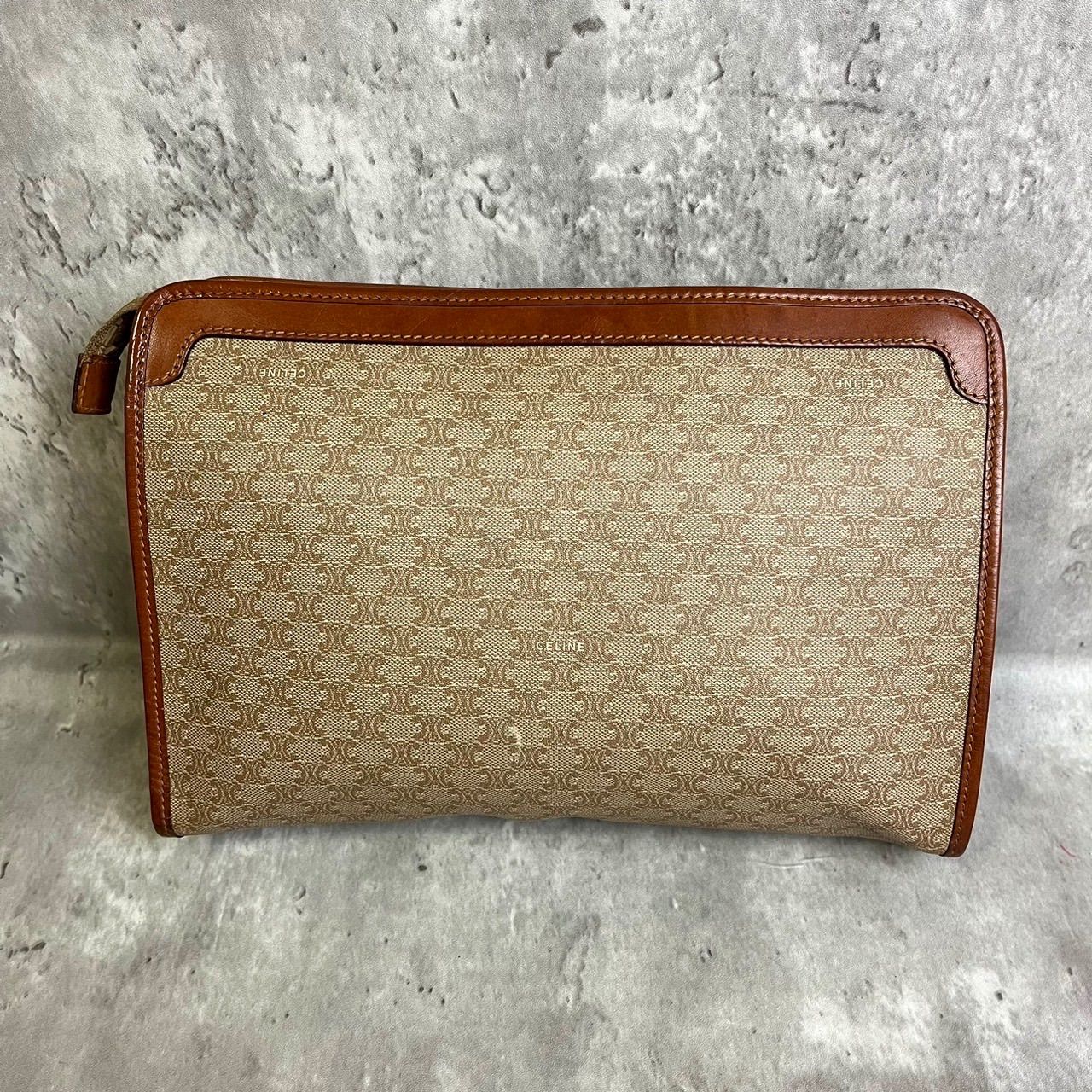 CELINE セリーヌ マカダム トリオンフ クラッチバッグ セカンドバッグ 極美品 セリーヌ マカダム トリオンフ クラッチバッグ セカンド