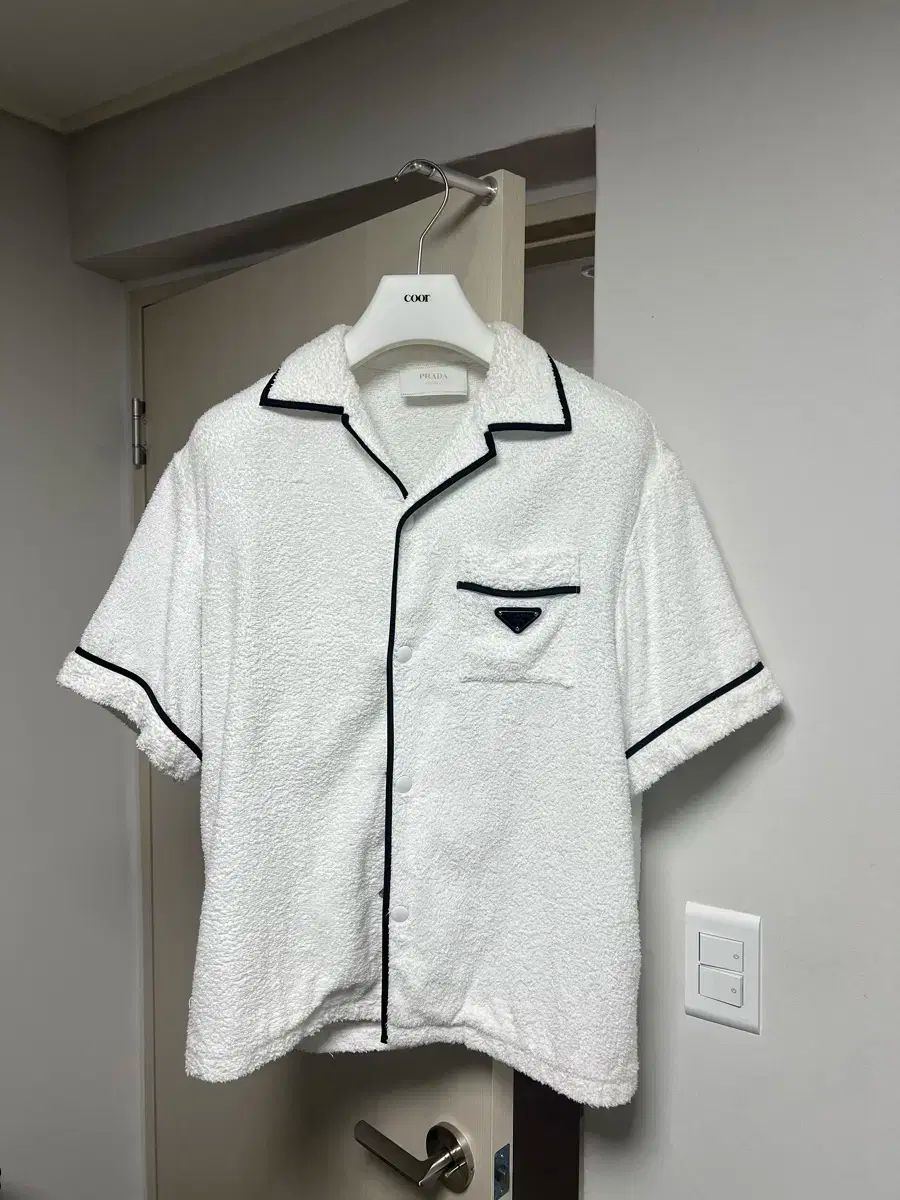 PRADA プラダ 24ss コットンテリーボーリングシャツ 【公式通販】