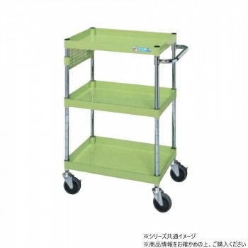 サカエ CSパールワゴン中量タイプ パンチングパネル付 グリーン CSP-6083PSE