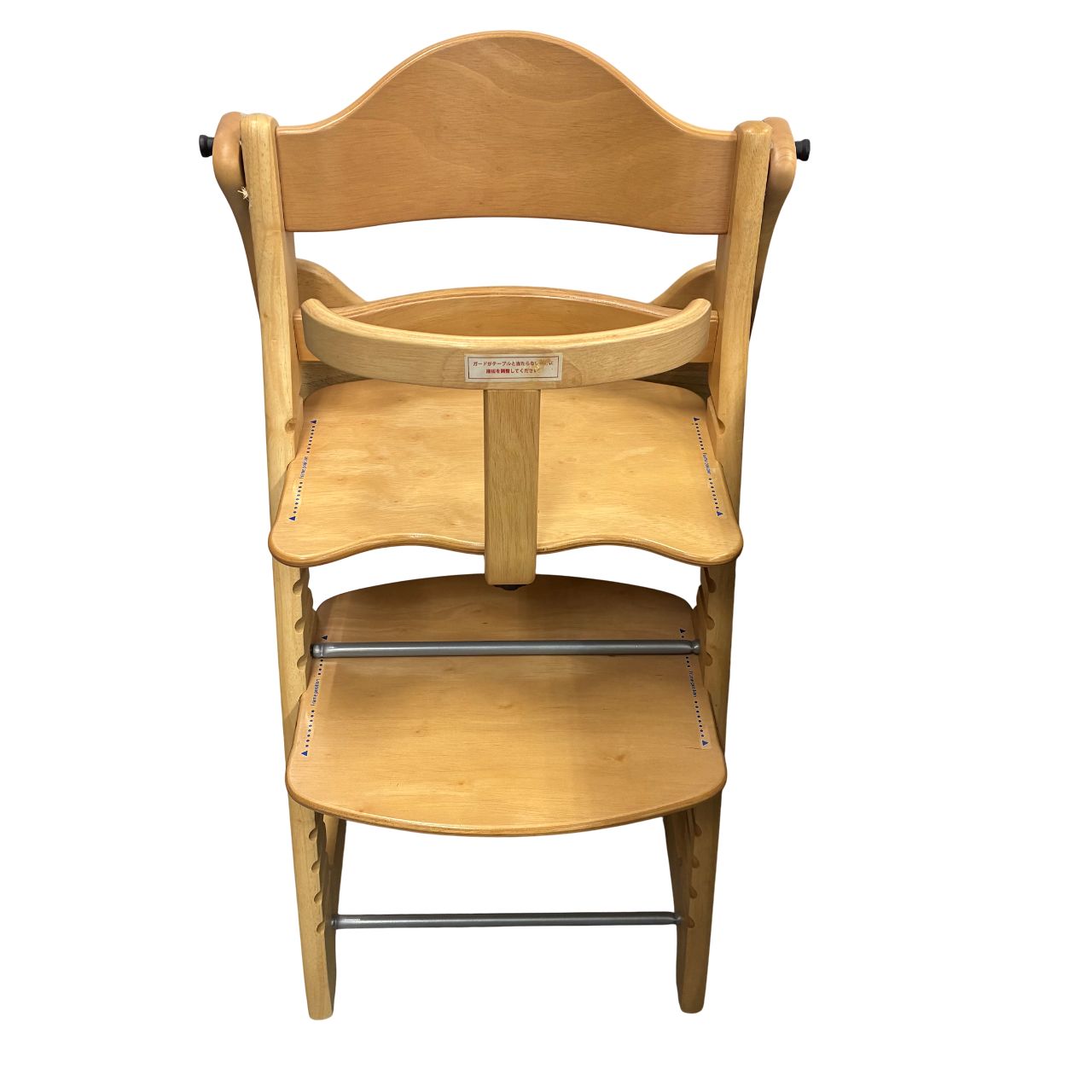 すくすくチェアスリムプラス テーブル付き ガード付き 大和屋 ナチュラル
