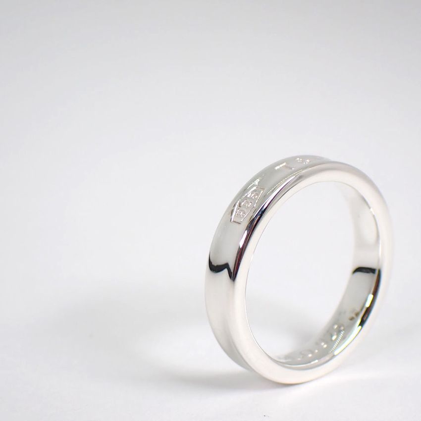 8号 TIFFANY ティファニー ナローリング 925 ティファニー 925 1837