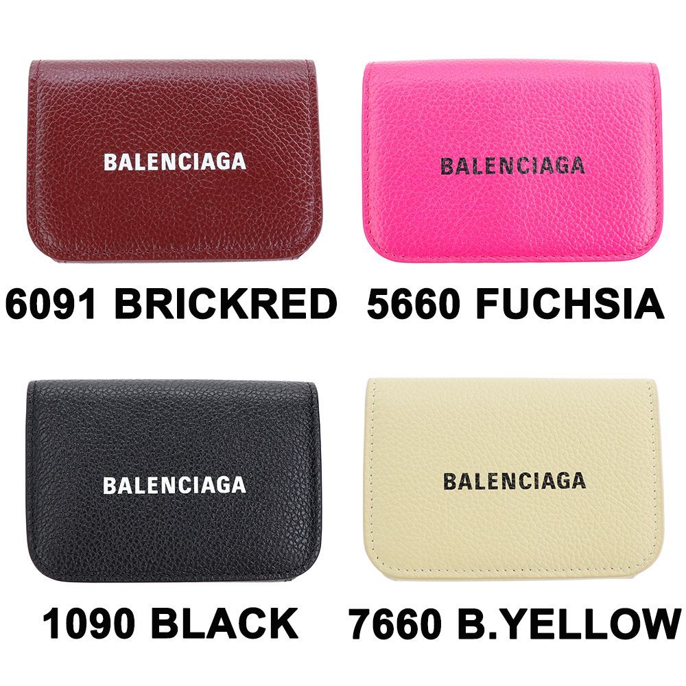 バレンシアガ 財布 三つ折り BALENCIAGA CASH MINI WALLET 593813 キャッシュ ミニウォレット ミニ財布 コンパクト  札入れ カードケース 小銭入れ レザー 本革 - メルカリ