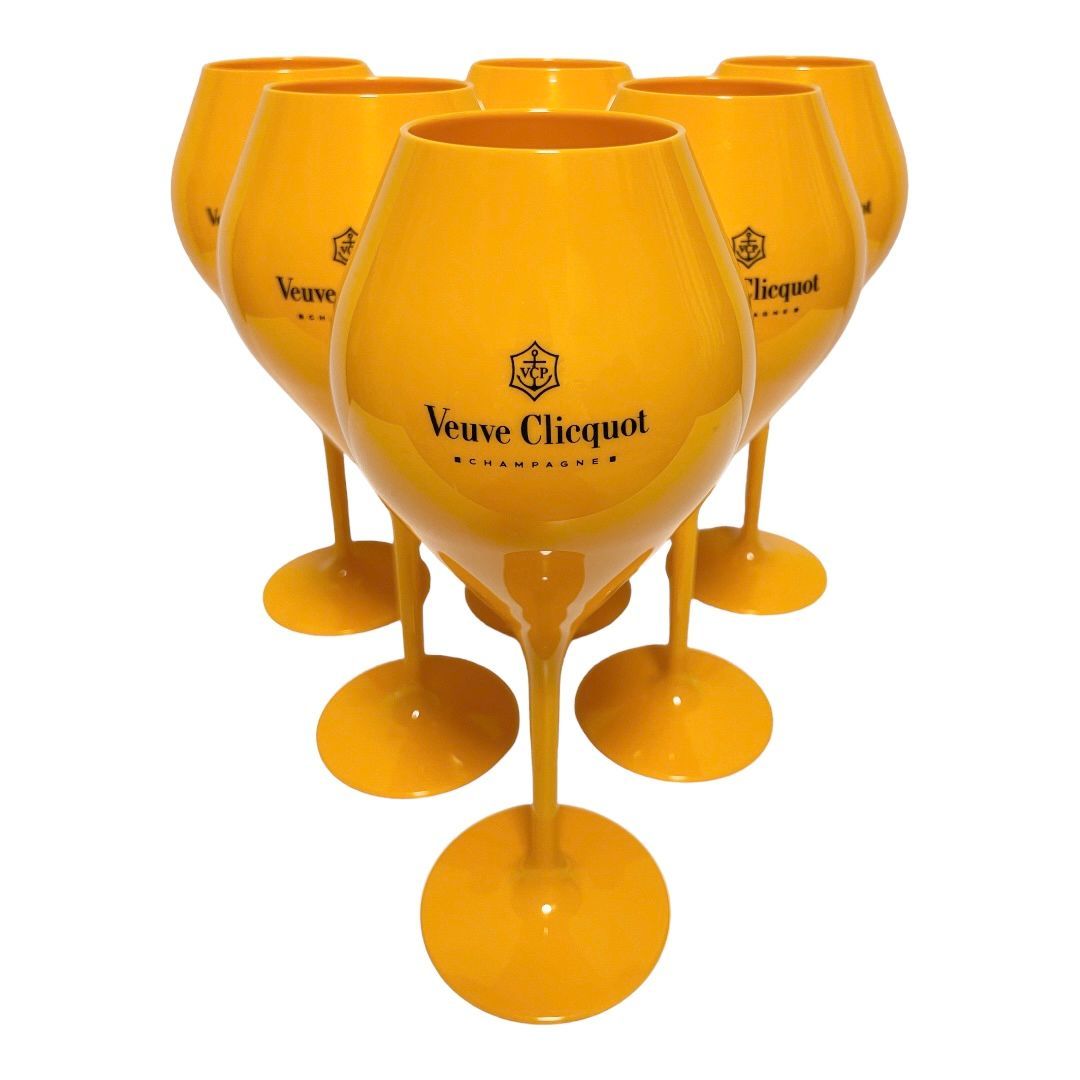 Veuve Clicquot ヴーヴクリコ シャンパングラス 6脚セット 非売品 Veuve Clicquot ヴーヴクリコ シャンパングラス 6脚セット 非売品