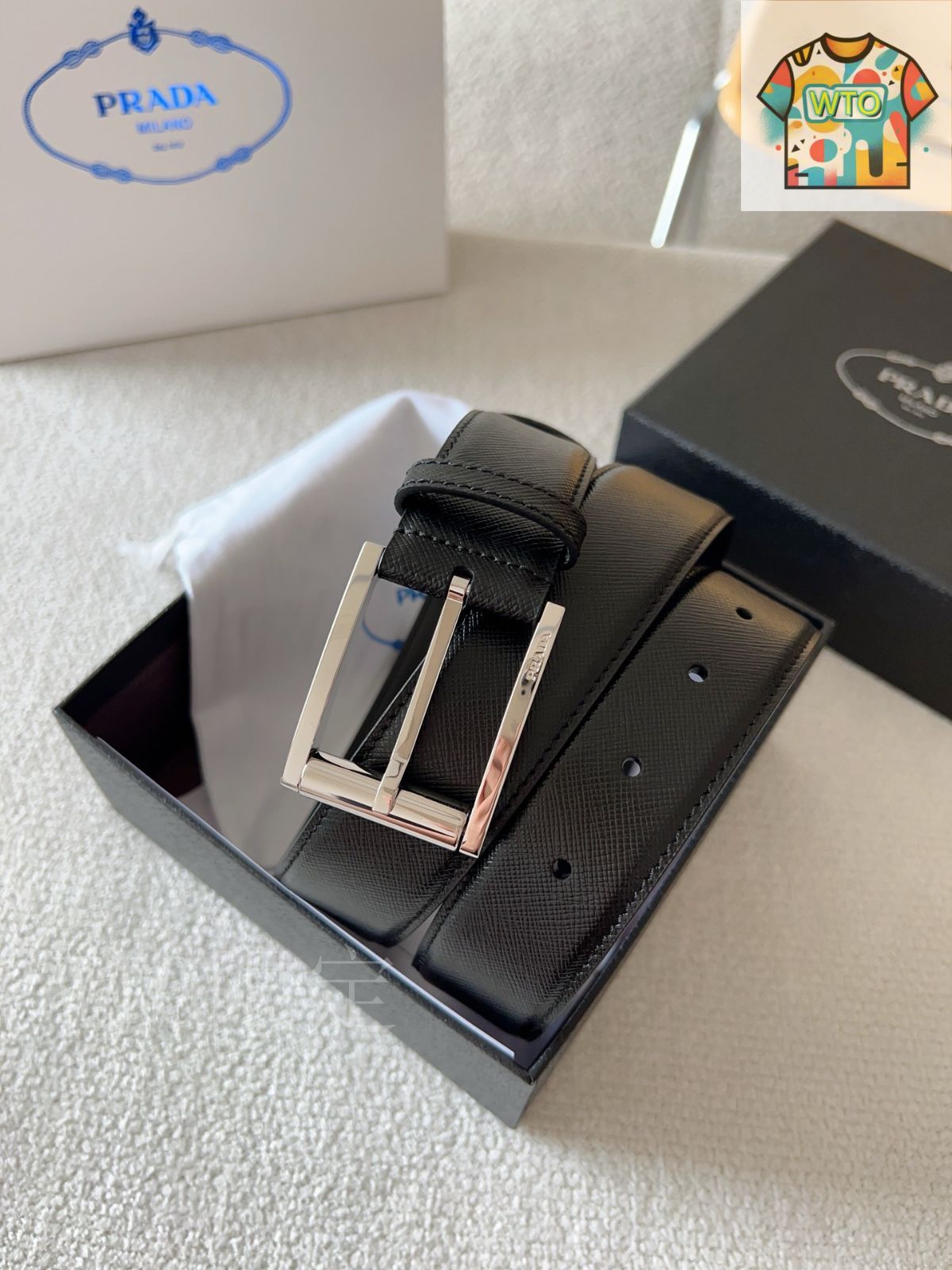 【美品】PRADA/プラダ PRADA プラダ ポシェット 長財布 日本未発売 1M1437 TESSUTO