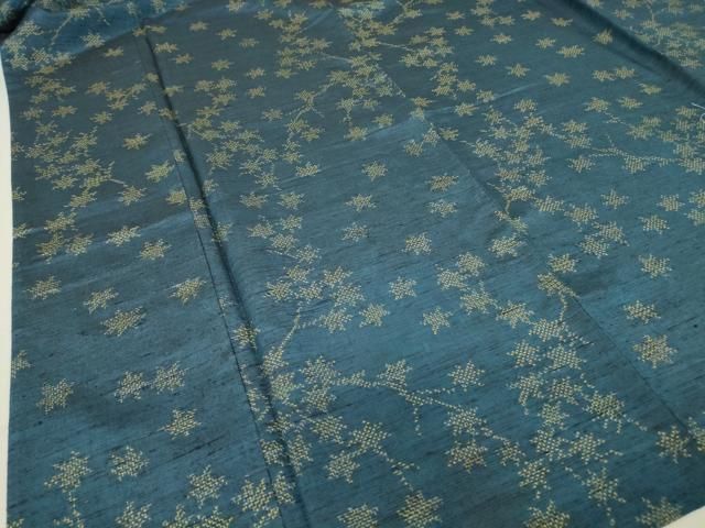 平和屋着物▽上質な紬 単衣 枝葉文 正絹 逸品 DAAT9917az - メルカリ