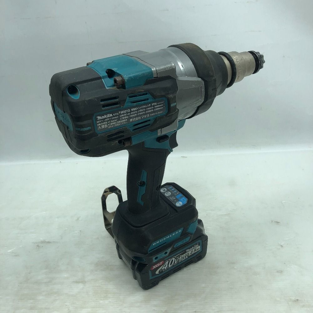 ◇◇MAKITA マキタ インパクトレンチ 電動工具 充電器・充電池2個・ケース付 コードレス式 TW001GRDX ブルー