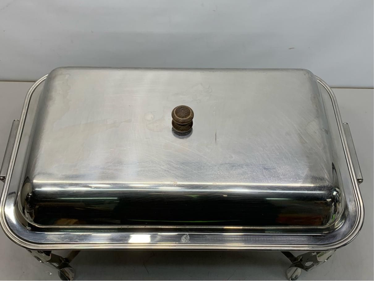 チェーフィングディッシュ YUKIWA ユキワ ビュッフェ パーティー ステンレス製 スタンド 業務用 A9759B12 TALLINNNEXPO_COM