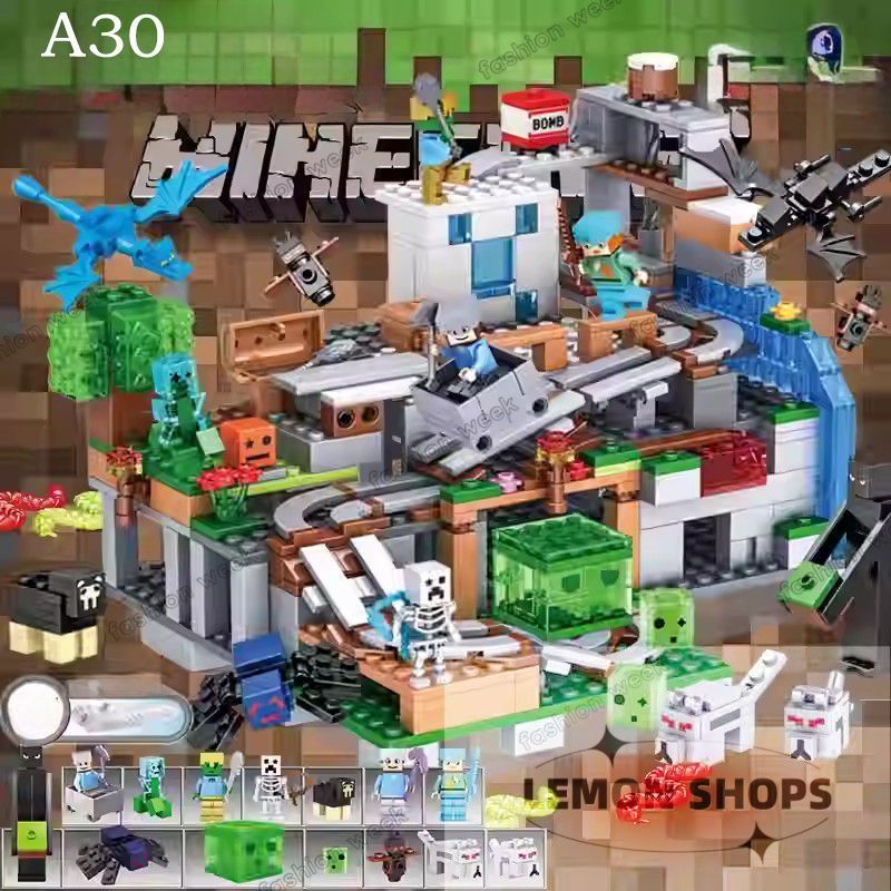 マインクラフト Minecraft マイクラ ブロック レゴブロック ブロック DIY パズル 組立 想像力 創造力 おもちゃ 脳トレ 誕生日 クリスマス プレゼント 贈り物 家具 人気