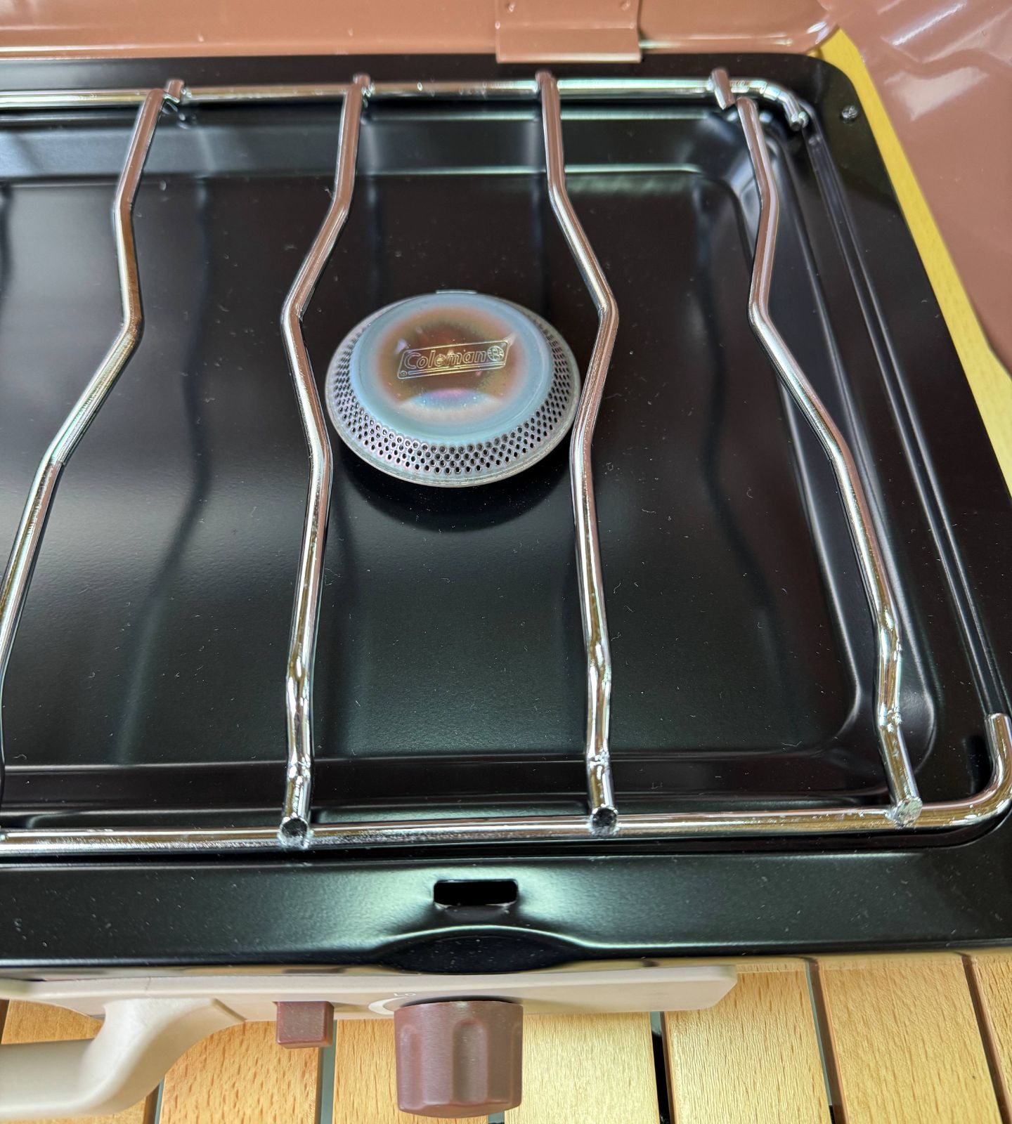 美品 Coleman パワーハウスLPツーバーナーストーブ2 バターナッツ 