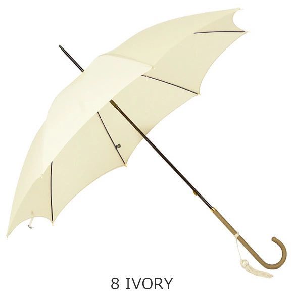 フォックスアンブレラズ FOX UMBRELLAS 傘 レディース 長傘 SLIM LEATHER CROOK HANDLE WL1  [8_IVORY]【晴雨兼用】【国内配送P】【レイングッズ】【英国】 - メルカリ