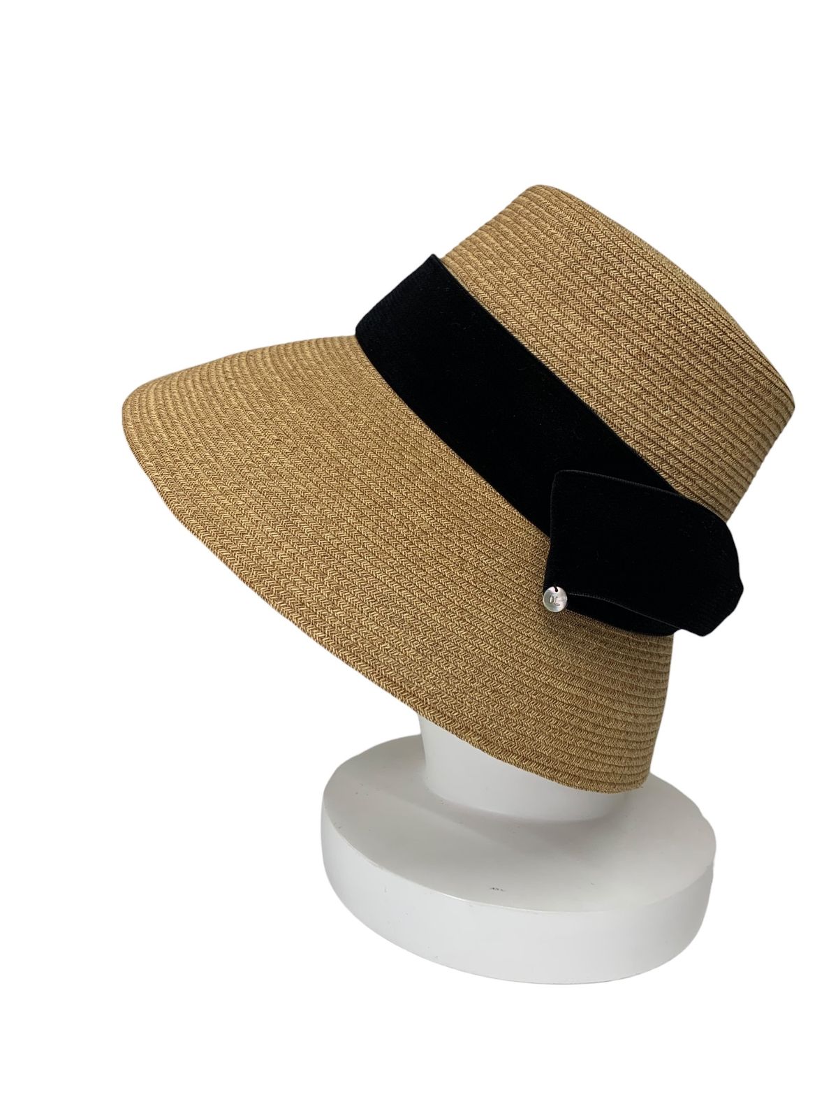 デイジーリン Hat Audrey 麦わら帽子 ベロアリボン【中古】 デイジーリン Hat Audrey 37400 麦わら帽子 F ブラウン ベロア
