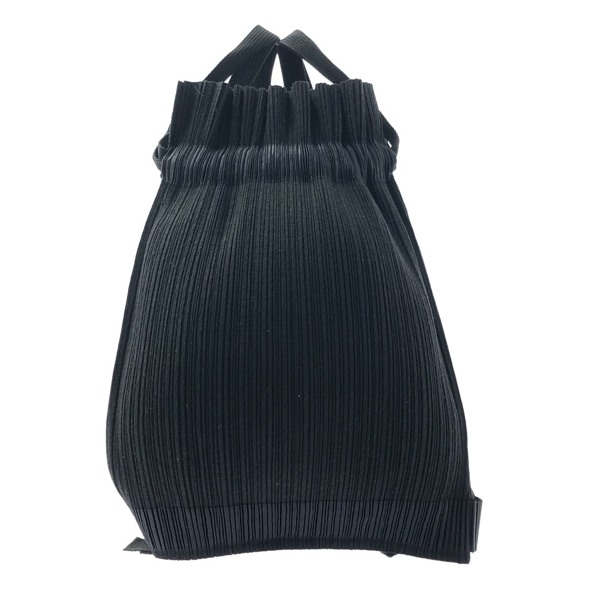 ISSEY MIYAKE イッセイミヤケ プリーツ 巾着 リュック バッグ 黒