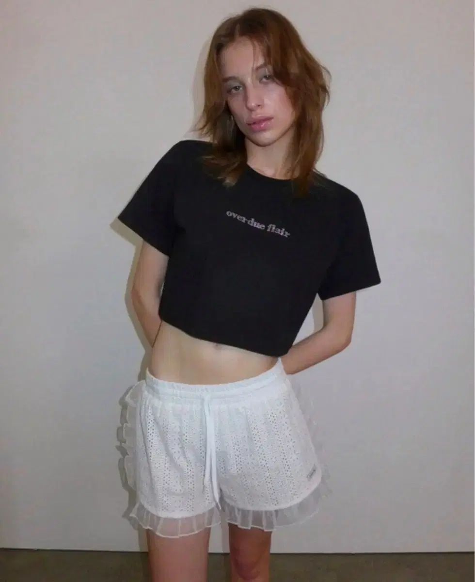 【overdue flair】インナーセット ORGANZA FRILLED SHORTS overdue flair(オーバーデューフレア) オーガンザ フリル
